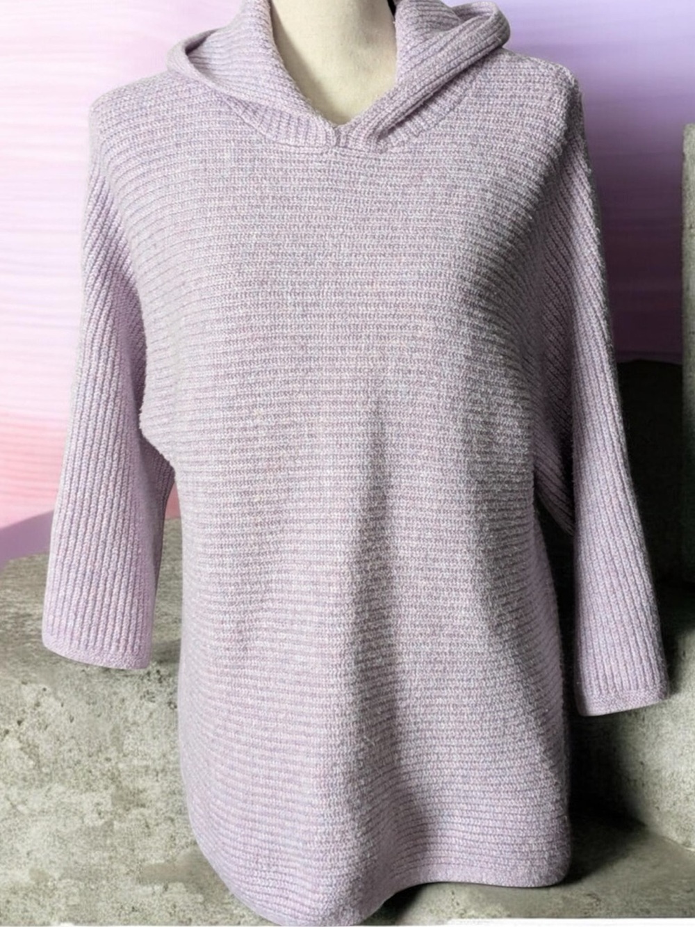 Old Navy Women’s Lavender Hooded Knit Sweater!